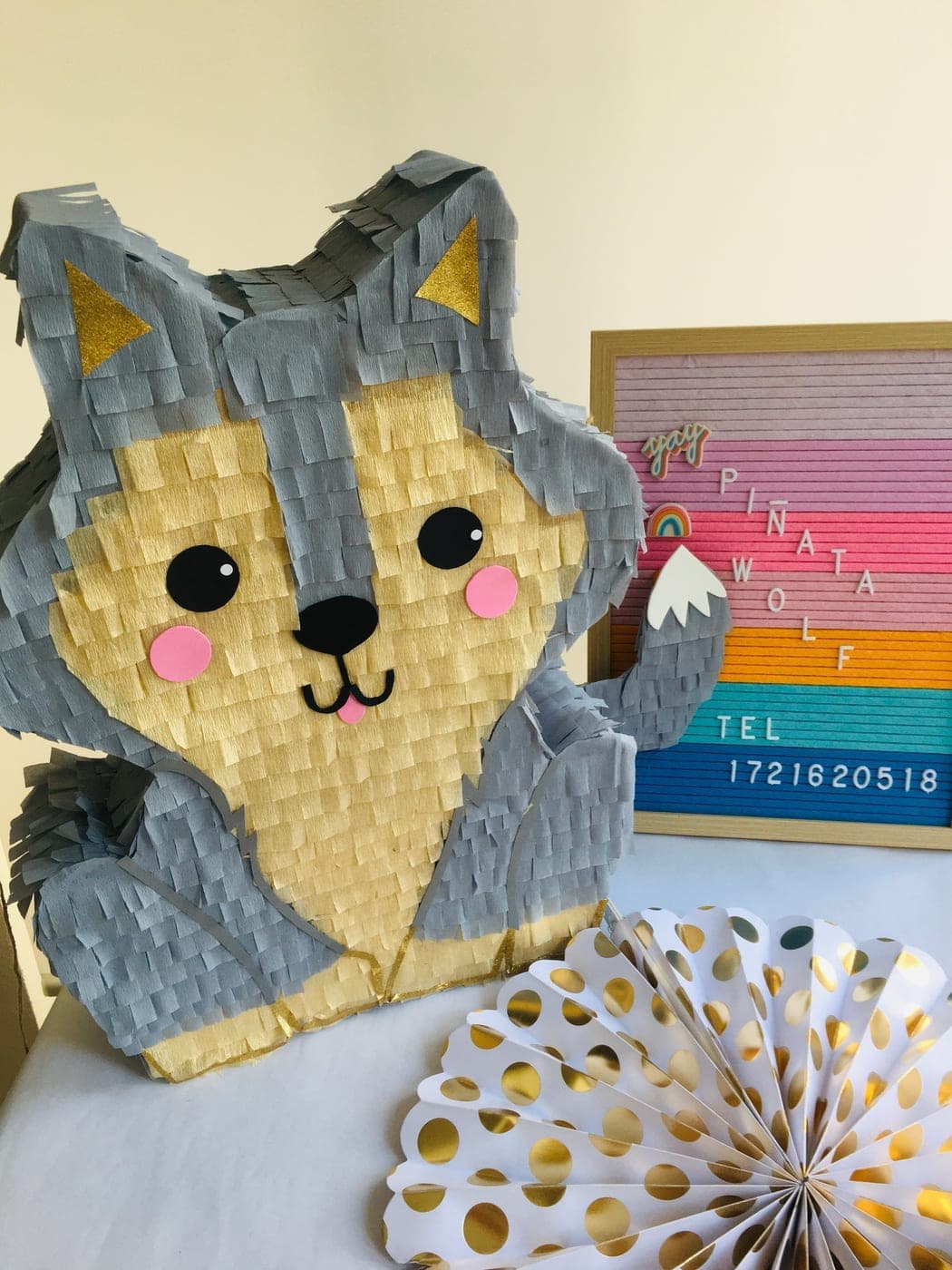 Grey Wolf Pinata