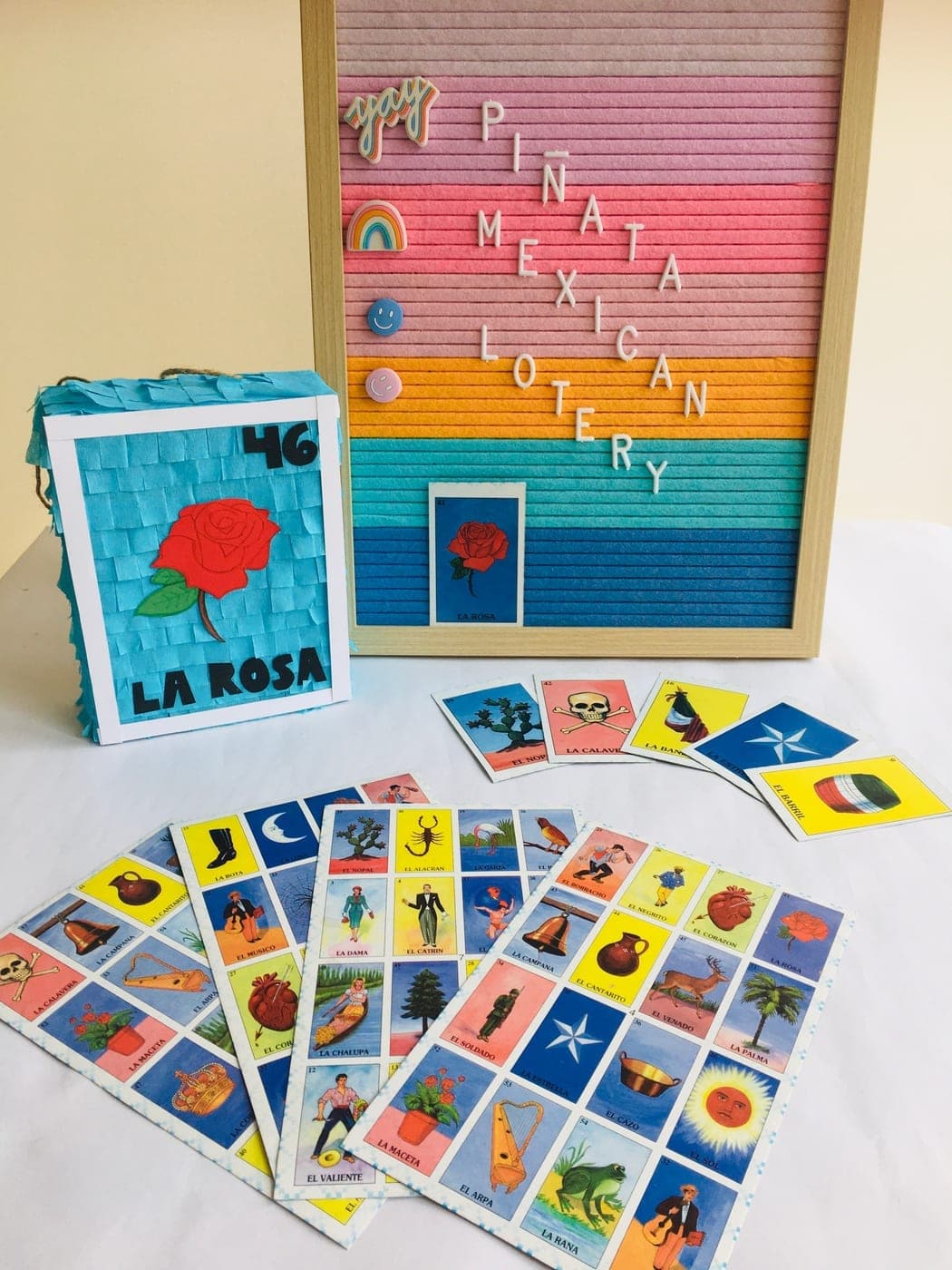 Loteria Rosa Mexican Pinata