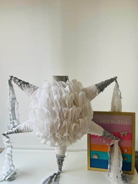 White Estrella Christmas Pinata